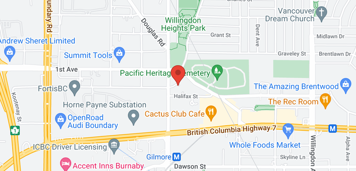 map of 3806 1788 GILMORE AVENUE